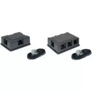 Telefonsplitter RJ-45 F 6x RJ-45 F Schwarz ShiverPeaks BS71400-6SET