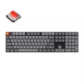 Keychron K5 Max Tastatur Universal USB RF Wireless Bluetooth Schwarz Grau Mechanisch RGB