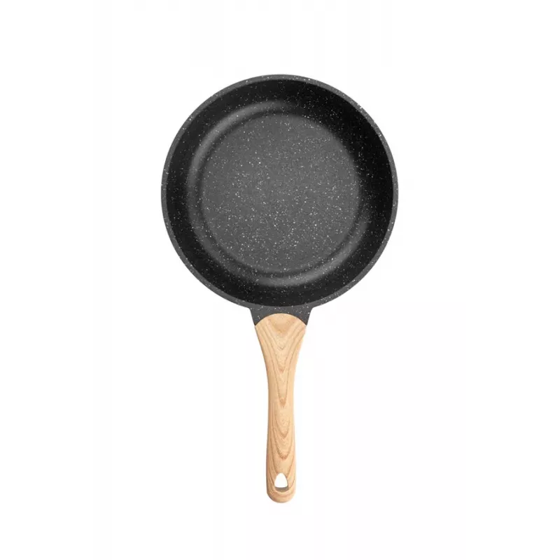 ETA | Pfanne | ETA792990000 TITANIUM II | Universal | Durchmesser 24 cm | Elektro, Induktion, Gas, Glaskeramik | Geeignet für Induktionsherd | Fixierter Griff | Schwarz