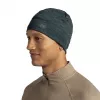 Beanie Buff Merino Lightweight Multistripes Forest — Buff leichte Merinowolle-Mütze, unisex, dunkelgrün, 125 g/m²