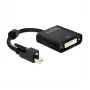 Videokabel-Adapter DeLOCK 62639 Mini DisplayPort auf DVI-I 0,25m Schwarz