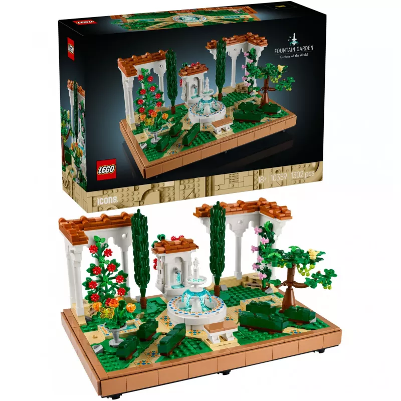LEGO ICONS 10359 Springbrunnen-Garten