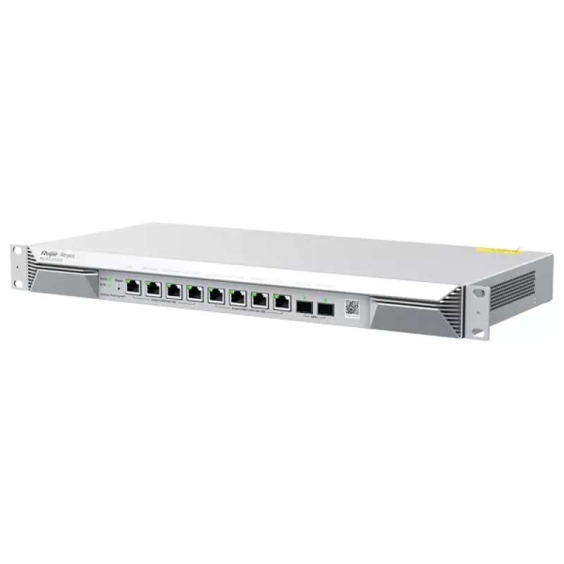 Kabelgebundener Router RUIJIE RG-EG1510XS — 2,5 GbE + Gigabit Ethernet, 6x RJ-45, 4 Gbit/s Durchsatz, 1HE, Silber