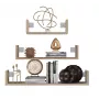 Topeshop MOBI 3P SONOMA Regal Schwebendes Regal Wandmontage Spanplatte Eiche