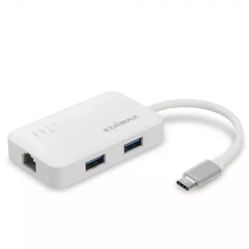 Edimax EU-4308 Laptop-Dock/Port-Replikator USB 3.2 Gen 1 (3.1 Gen 1) Typ-C Weiß