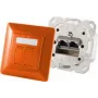 RJ-45-Netzwerkdose ShiverPeaks BS74280-O, Kategorie 6a, metallic orange