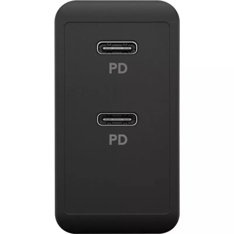 Indoor-Ladegerät Goobay 61757 Schnellladung USB Type-C 2 Ports Schwarz