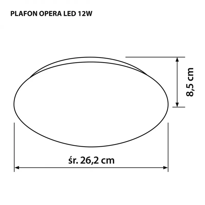 Moderne LED-Deckenleuchte Activejet OPERA LED 12W