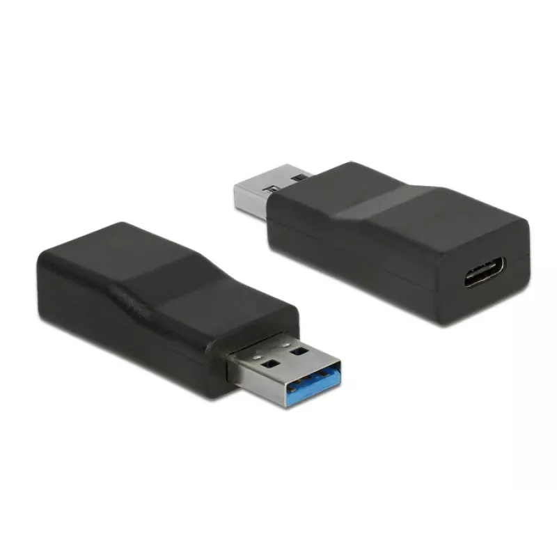 Kabeladapter DeLOCK 65696 USB 3.1 Gen 2 Typ-A auf Typ-C Schwarz