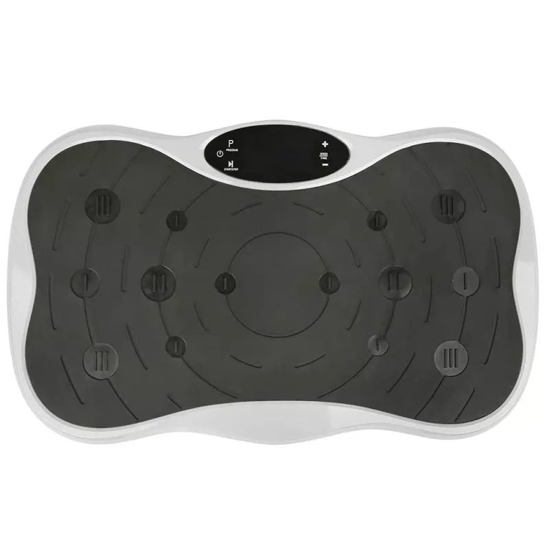 Extralink Vibrationsplattform für Training Fitness Moonwalk Spinmove Weiß