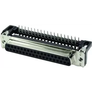 D-Sub-Steckverbinder Harting 09664127601 37-polig F Schwarz Metallic