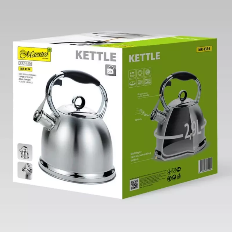 Maestro MR-1334 Wasserkocher 2,9 L Edelstahl