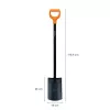Spade Fiskars 131403 — Fiskars Gartenspaten Modell 131403, Stahlblatt, Holzgriff