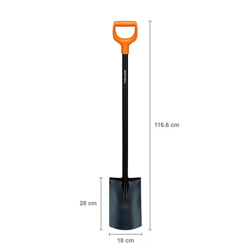 Spade Fiskars 131403 — Fiskars Gartenspaten Modell 131403, Stahlblatt, Holzgriff