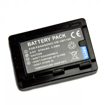 Akku Extra Digital Panasonic VW-VBY100 3,6V 1860mAh für tragbare Geräte