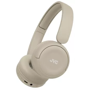 JVC HA-S59W Headset Kabelgebunden & Kabellos Kopfband Musik/Alltag USB Typ-C Bluetooth Beige
