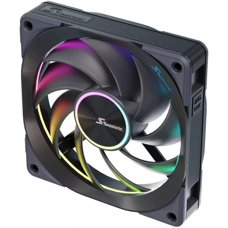 Fan Seasonic MagFlow ARGB 12 cm 2000 RPM Schwarz