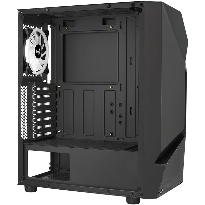 Aerocool Scape-G-BK-v2 Midi-Tower, Tempered Glass, FRGB - schwarz