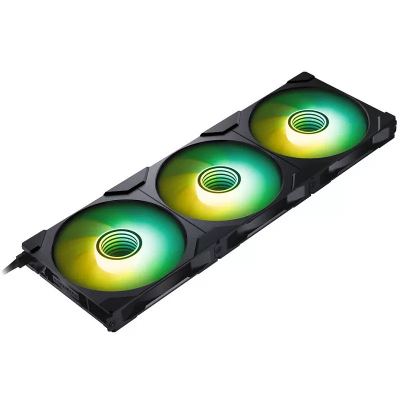 PHANTEKS NV Series NV7 E-ATX-Gehäuse, gehärtetes Glas, ARGB - schwarz & M25 Gen2 PWM D-RGB-Lüfter 3er-Pack - Reverse Blade, 140 mm + DRGB-Kit