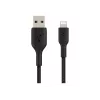 Cable Braided USB-Lightning 15cm black