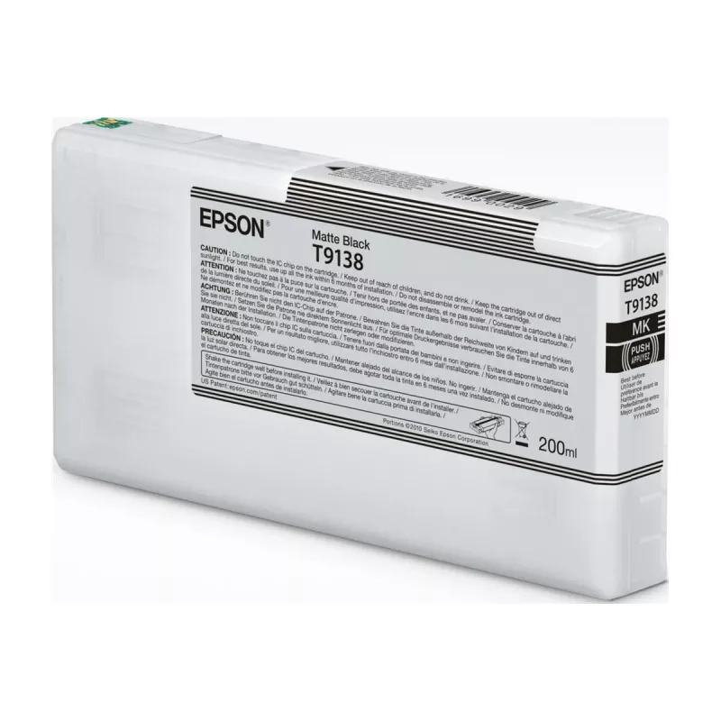 Tintenpatrone Epson T9138 Mattschwarz 200 ml – Mattschwarze Tintenpatrone