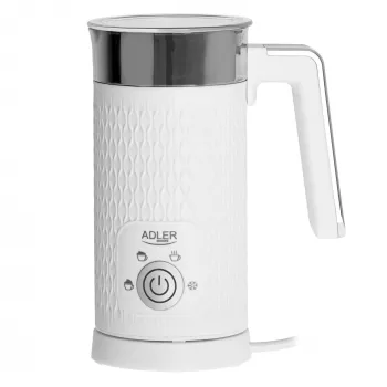 Automatischer Milchaufschäumer Adler AD 4494 Metallic White — 130 ml Schaum, 300 ml Erwärmung, 500 W