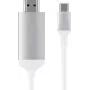 Videokabel-Adapter Satechi ST-CHDMIS — USB Typ-C auf HDMI, 1,8 m, Silber