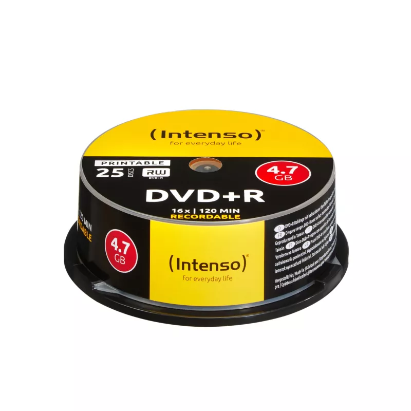 DVD+R Intenso 4,7 GB bedruckbar 16x 25 Stück
