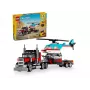 LEGO Creator 2-in-1 Pritschenwagen mit Hubschrauber Set 31146, umbaubares Modell für Kinder