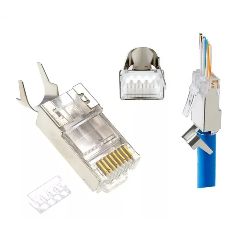 RJ45-Stecker GEMBIRD CAT7 8P8C vergoldet 15µ FTP/SFTP, 100er-Pack
