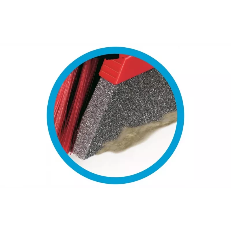 Innenbesen VILEDA 151221 mit Gummikopf, weichen/harten Borsten, rot, 340 mm Packungsbreite
