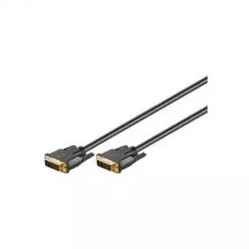 Wentronic Goobay - DVI-Kabel - Dual Link - DVI-I (M) - DVI-I (M) - 10,0 m - Rändelschrauben - Schwarz (69208)