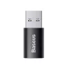 Adapter Baseus Ingenuity USB Typ-A (Buchse) auf USB Typ-C (Stecker) 10 Gbit/s, schwarz, 14×22×8 mm
