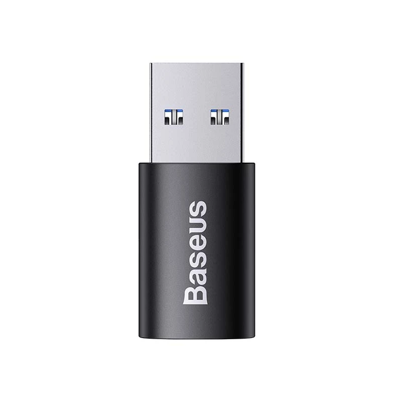 Adapter Baseus Ingenuity USB Typ-A (Buchse) auf USB Typ-C (Stecker) 10 Gbit/s, schwarz, 14×22×8 mm