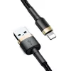 Baseus Cafule Kabel USB Lightning 1,5 A 2 m (Gold+Schwarz)