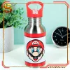 Paladone Super Mario Metall-Wasserflasche mit Strohhalm
