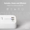 Mehrfachsteckdose DIGITUS 3-fach mit 2×USB-A und 1×USB-C, 3 AC-Steckdosen Typ E/F, 1,5 m Kabel, weiß