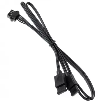 Kabeladapter Kolink 4‑Pin-Lüfter auf 3‑Pin 5V ARGB, 0,4 m