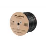 LANBERG Netzwerkkabel Cat5e U/UTP LCU5-12CU-0305-BK, 24 AWG Kupfer, 305 m, Schwarz