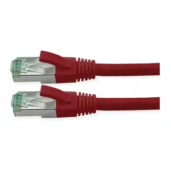 ROLINE RM Patchkabel Cat.6A S/FTP (PiMF), Rot, 0,3 m