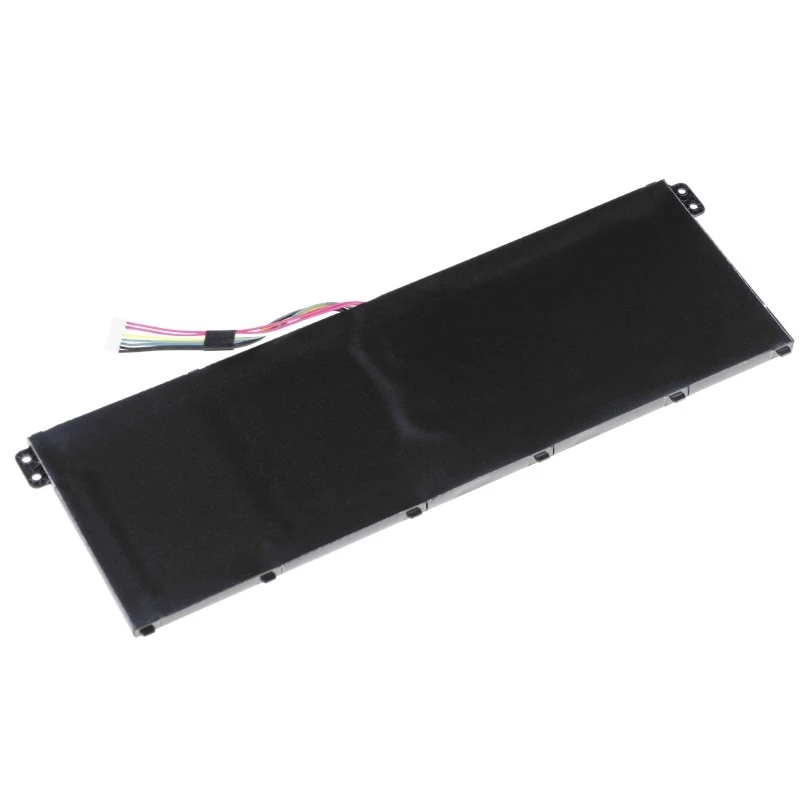 Battery Grün Cell AC52 für Acer Aspire E11 ES1-111M ES1-131 E15 ES1-512 Chromebook CB3-111 CB5-311, 11.4V 2200mAh Li-Ion, 3 Zellen, schwarz