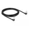 DeLOCK RJ45 Netzwerkkabel Cat.6A S/FTP schlank 90° abgewinkelt nach unten 3m Schwarz