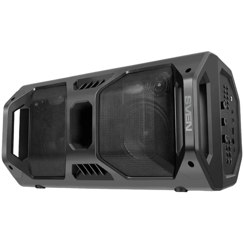 Lautsprecher SVEN PS-600, schwarz (50W, TWS, Bluetooth, FM, USB, microSD, LED-Display, 4000mAh)
