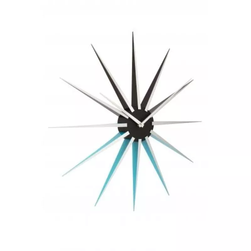 NeXtime Uhr 3051bl Nova, Ø50 cm, Wand, Schwarz/Blau