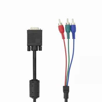 VGA-auf-3×RCA-Kabel SBOX VGA-1022 M/M 2 m, VGA-Stecker auf drei RCA-Composite, 2 Meter Länge