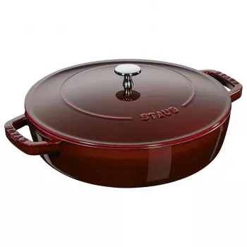 Tiefer Schmortopf mit Deckel Staub - 28 cm Grenadyna