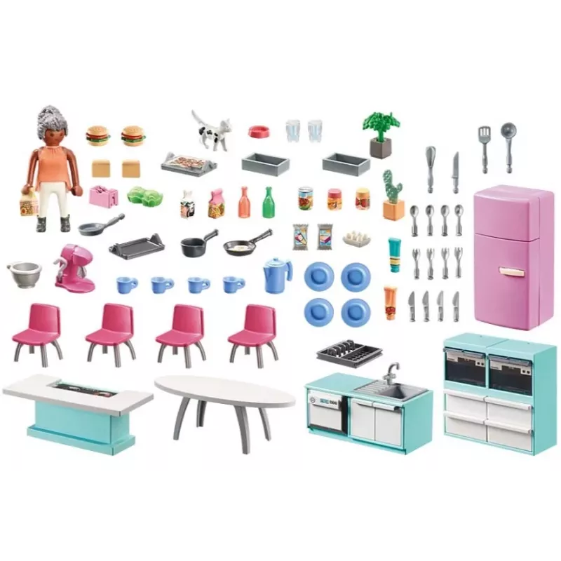 Küche Playmobil My Life Kitchen 71608 Mehrfarbig Kunststoff 4-10 Jahre