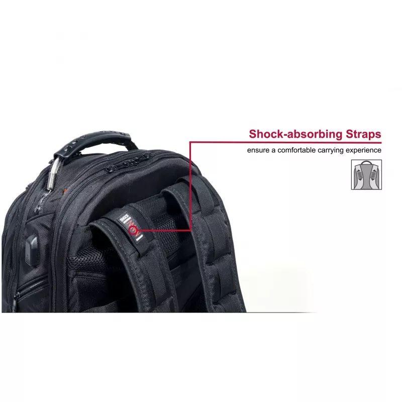 Wenger IBEX Deluxe - Notebook-Rucksack - 43,2 cm - 35,60 cm (14) - 40,6 cm (16) - Schwarz (606493)