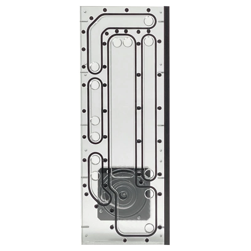 Stealkey Customs SK-Crossflow für Lian Li - O11D XL Evo Distroplate D5/DDC - Acryl