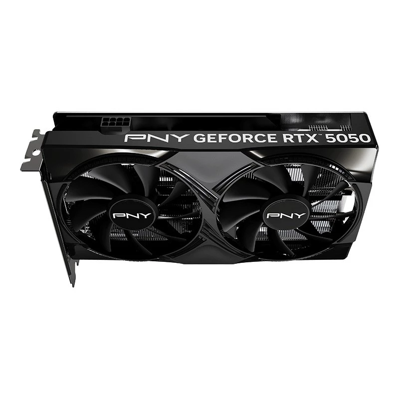 Grafikkarte PNY GeForce RTX 5050 – 8 GB GDDR6, 2317 MHz, 128-Bit, PCIe x8 5.0, Dual-Fan-Kühlung